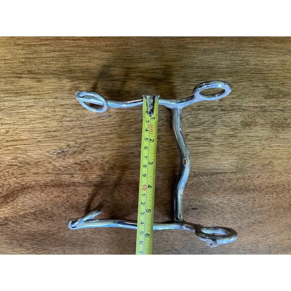 Western S-Shank Horse Bit 5-Inch Low Port Curb